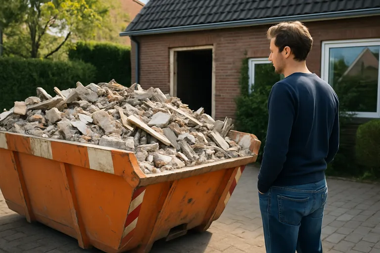 Hoe vind ik de juiste puin container?